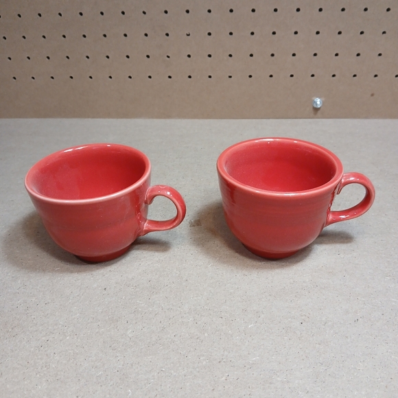 Fiesta Red Tea Coffee Cup 7.75 oz 2 cups - Picture 6 of 7